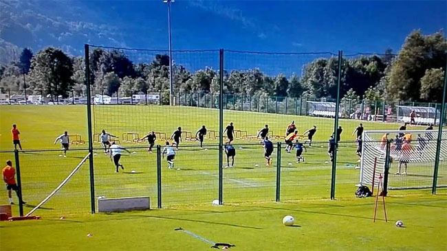 allenamento roma pinzolo 1