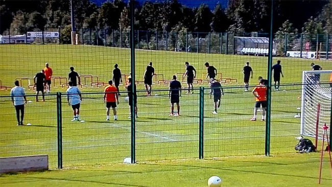 allenamento roma pinzolo
