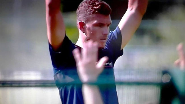 dzeko allenamento pinzolo 1