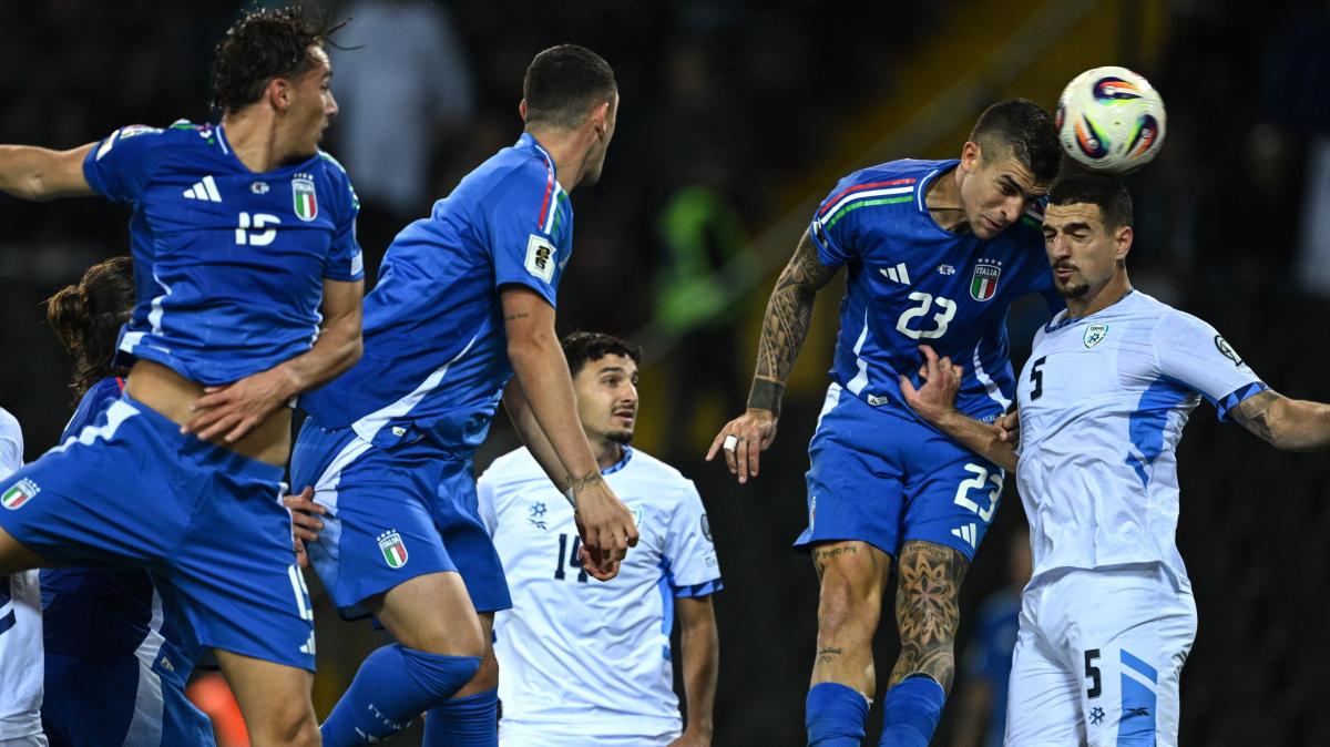 Italia-Israele 3-0, show di Retegui e primo gol azzurro per Mancini: la squadra di Gattuso vola verso il Mondiale 2026