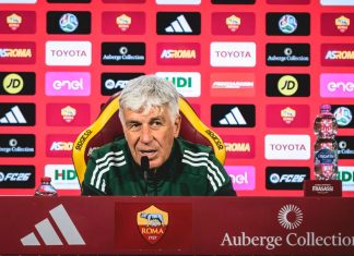 Gasperini: “Torna Totti? Lo faccio subito giocare! Zaragoza è disponibile, ma non ho deciso se utilizzarlo dall’inizio”